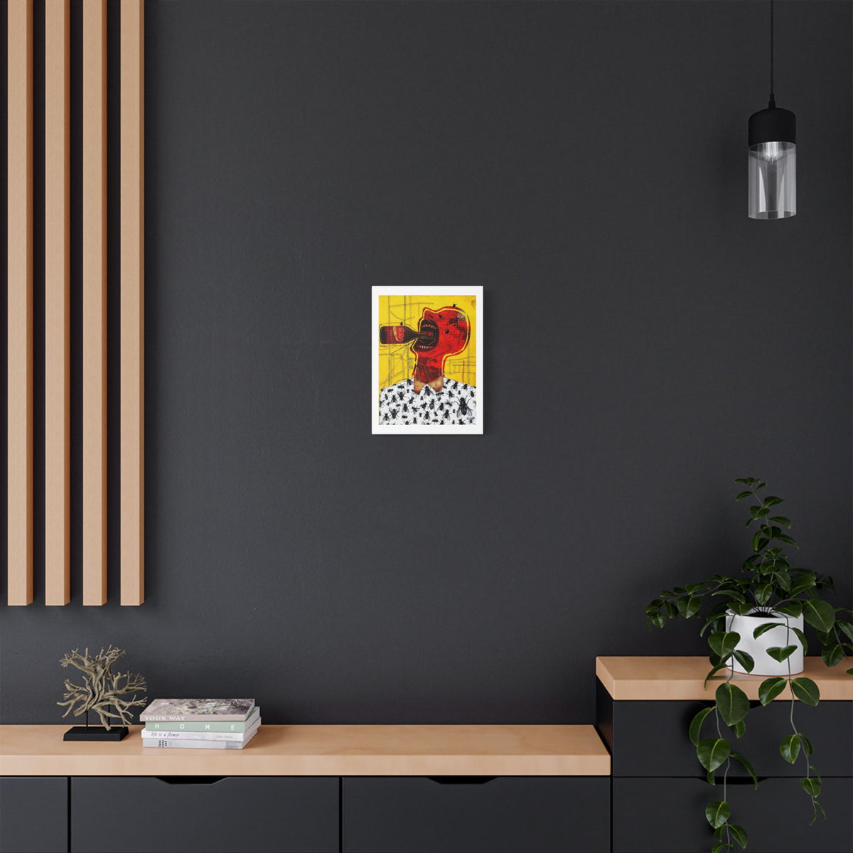 Consumerism, Neo-Surrealism, Art Print on Satin Canvas, Stretched