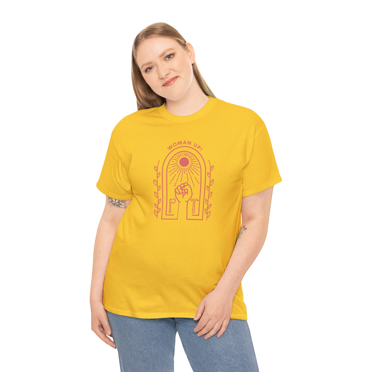 Woman Up! Girl Power Cotton T-Shirt