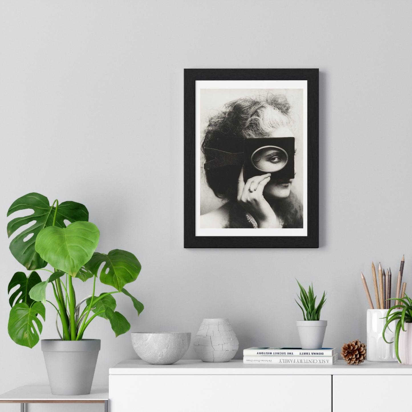 Vintage Photography, Scherzo di Follia (1861–67) by Pierre-Louis Pierson, from the Original, Framed Art Print