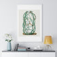 Snake Cactus, from 'Familie Der Cacteen' (1893-1905) from the Original, Framed Art Print