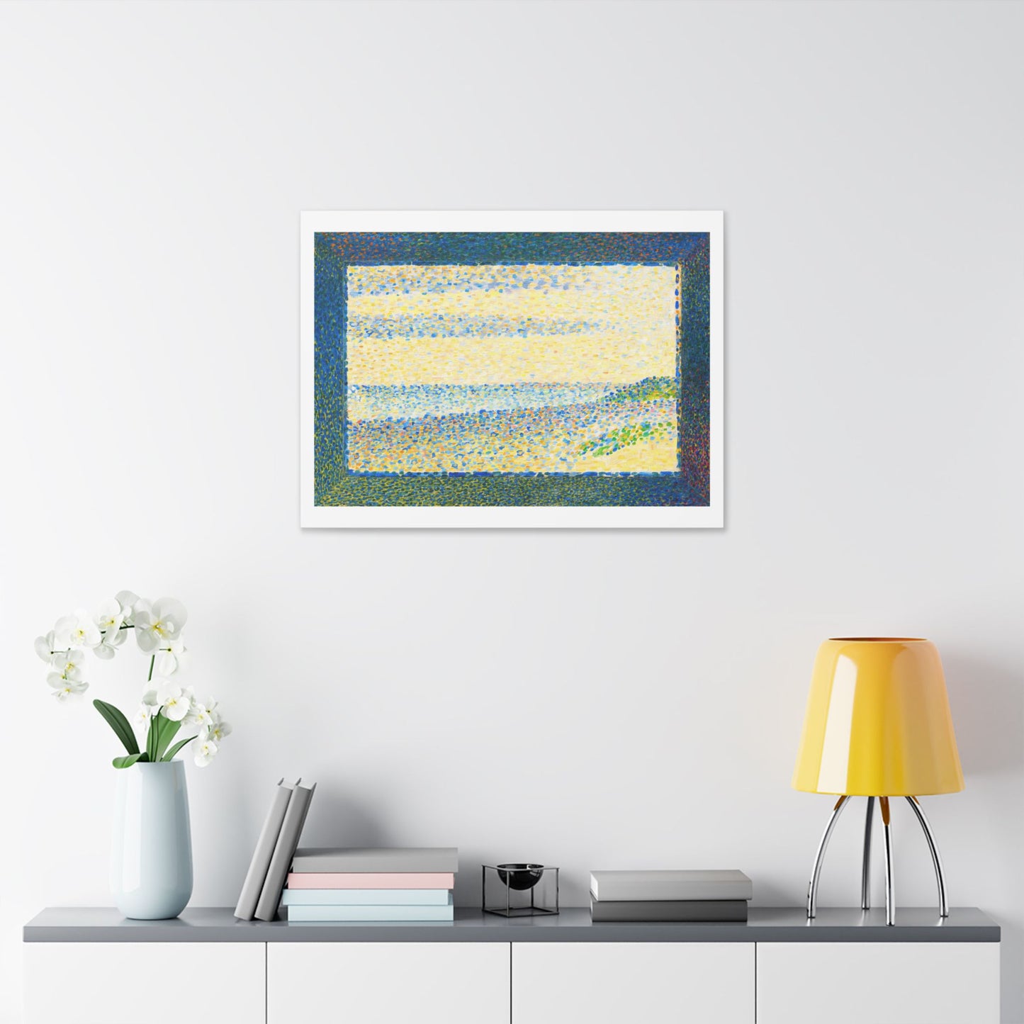 Seascape (Gravelines) by Georges Seurat (1890) from the Original, Canvas Art Print