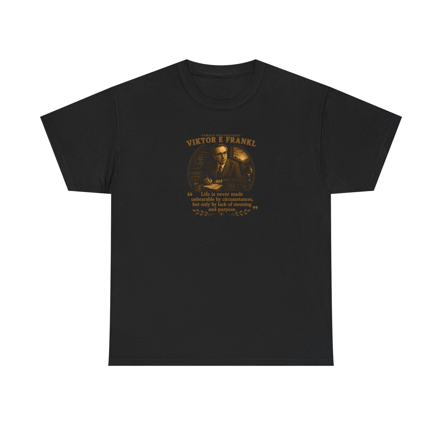 Viktor Frankl on Mankind's Quest For Meaning, Philosophy Tribute T-Shirt