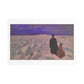 Victorian Couple in a Winter Scene, 19th Century Pastel Art 'Designed by AI' Print on Canvas