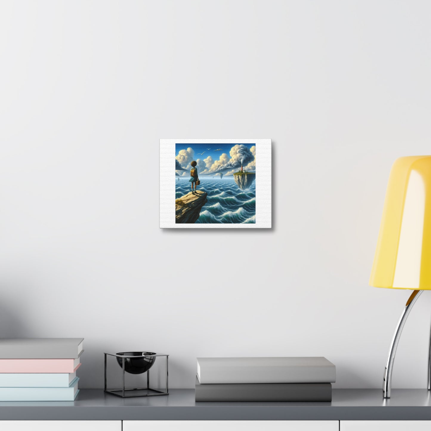 You Are Exactly Where You Need to Be 'Designed by AI' Art Print on Canvas
