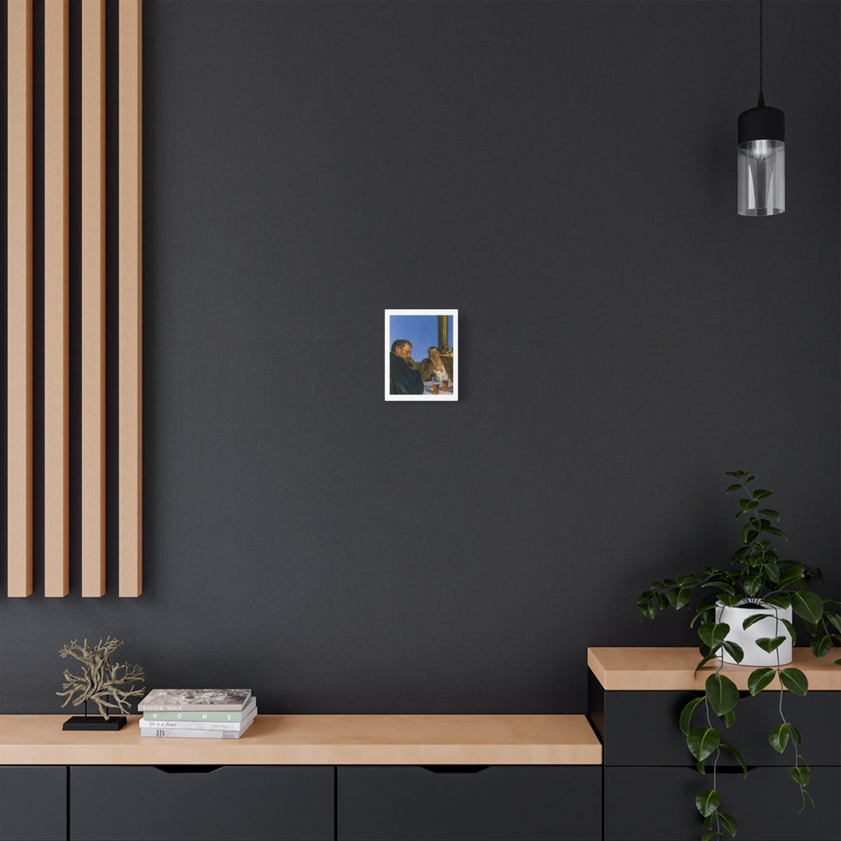 Café Art III, Print on Satin Canvas, Stretched