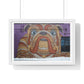 Mural Art: Artist Chuck U's Bulldog Mosaic in Downtown Minneapolis, Minnesota, Framed Print