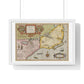 Historic Map of the American South: Virginia Item et Floridae (1606) by Gerardus Mercator and Jocodus Hondius, Framed Print