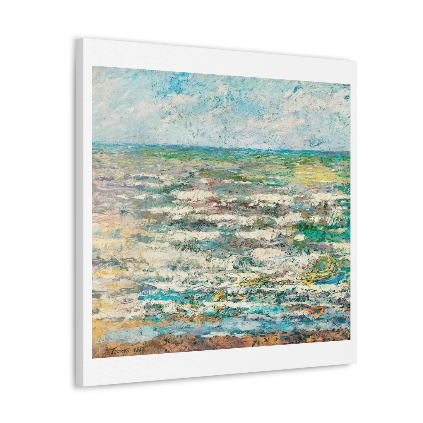 The Sea (1887) by Jan Toorop, from the Original, Print on Canvas