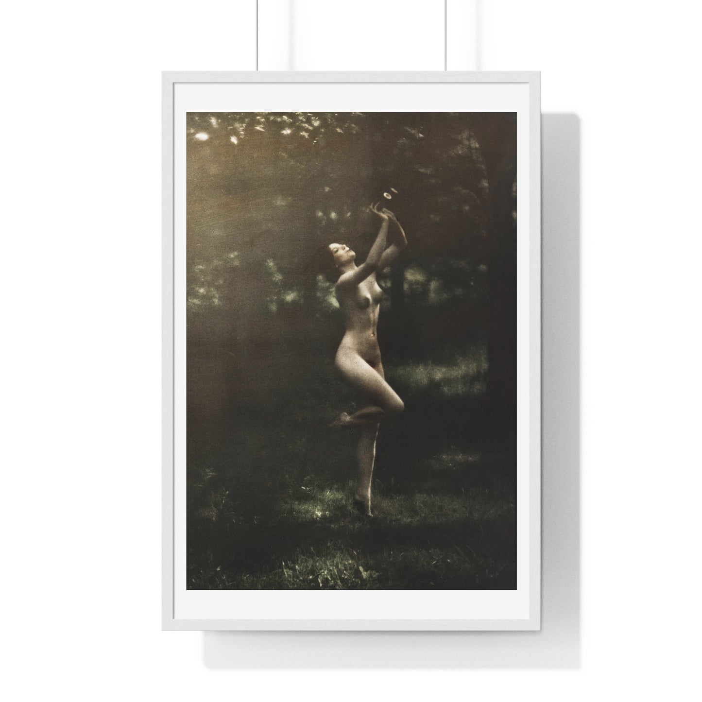 Nude Dancer with Aulos (1911–1916) by Arnold Genthe, from the Original, Framed Print
