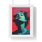 Teenager Art Portrait 'Designed by AI' Wooden Framed Print