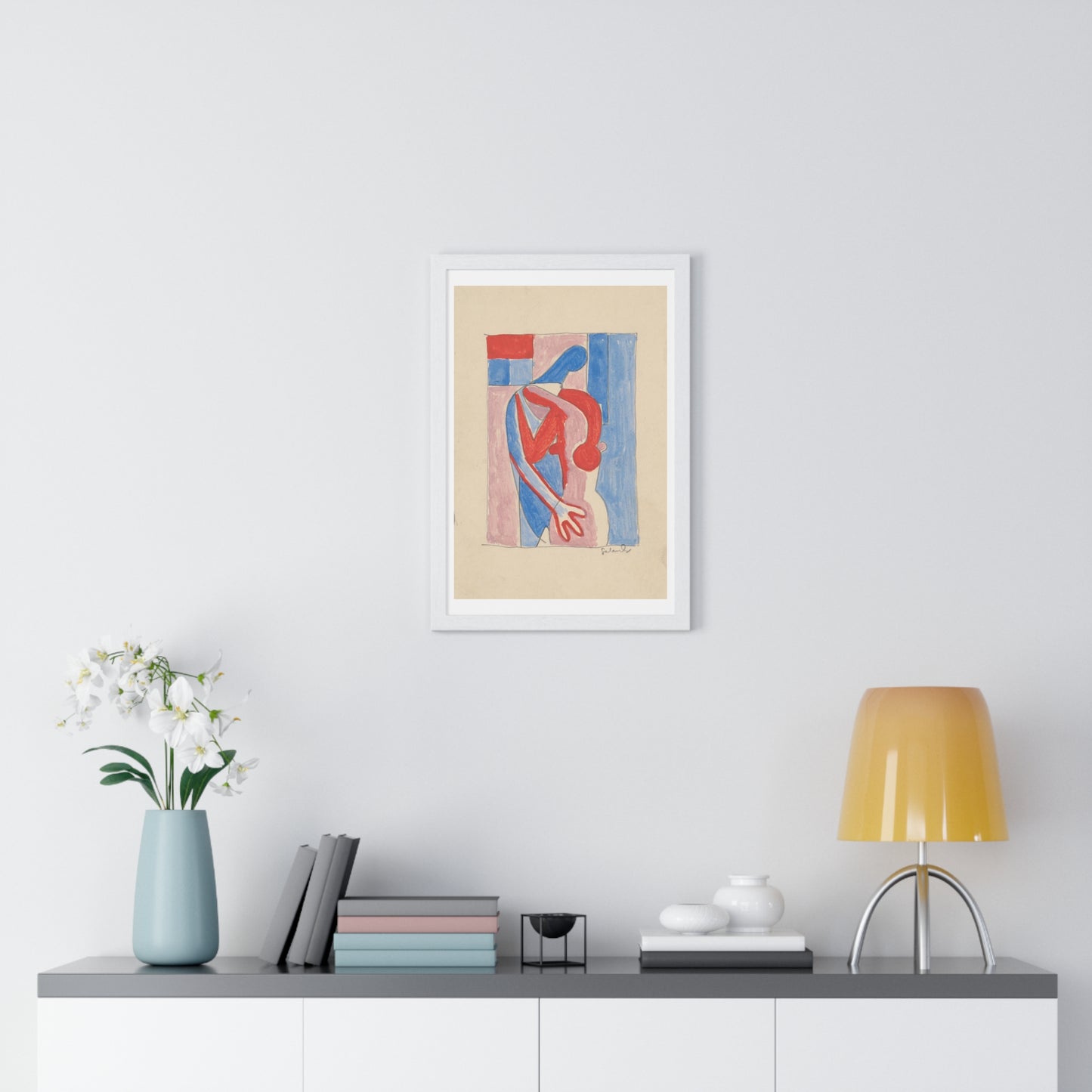 Embrace by Mikuláš Galanda, from the Original, Wooden Framed Print