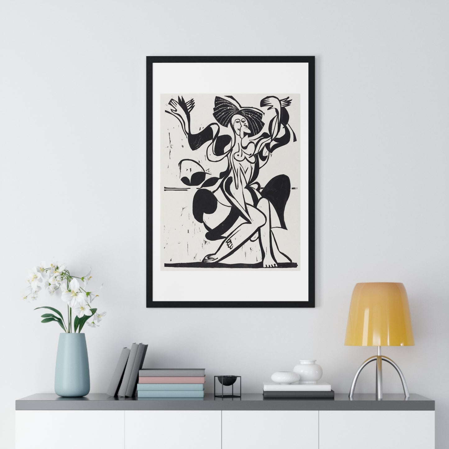 Mary Wigman's Dance (1933) by Ernst Ludwig Kirchner, from the Original, Framed Art Print