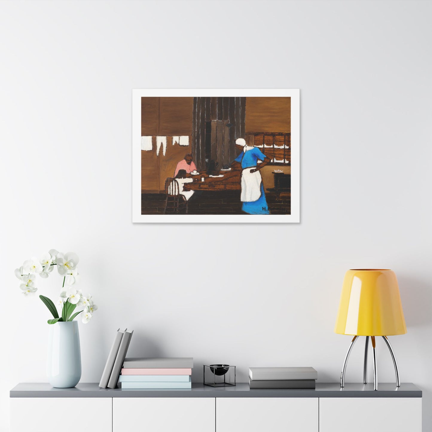 Supper Time by Horace Pippin (circa 1940), from the Original, Canvas Art Print