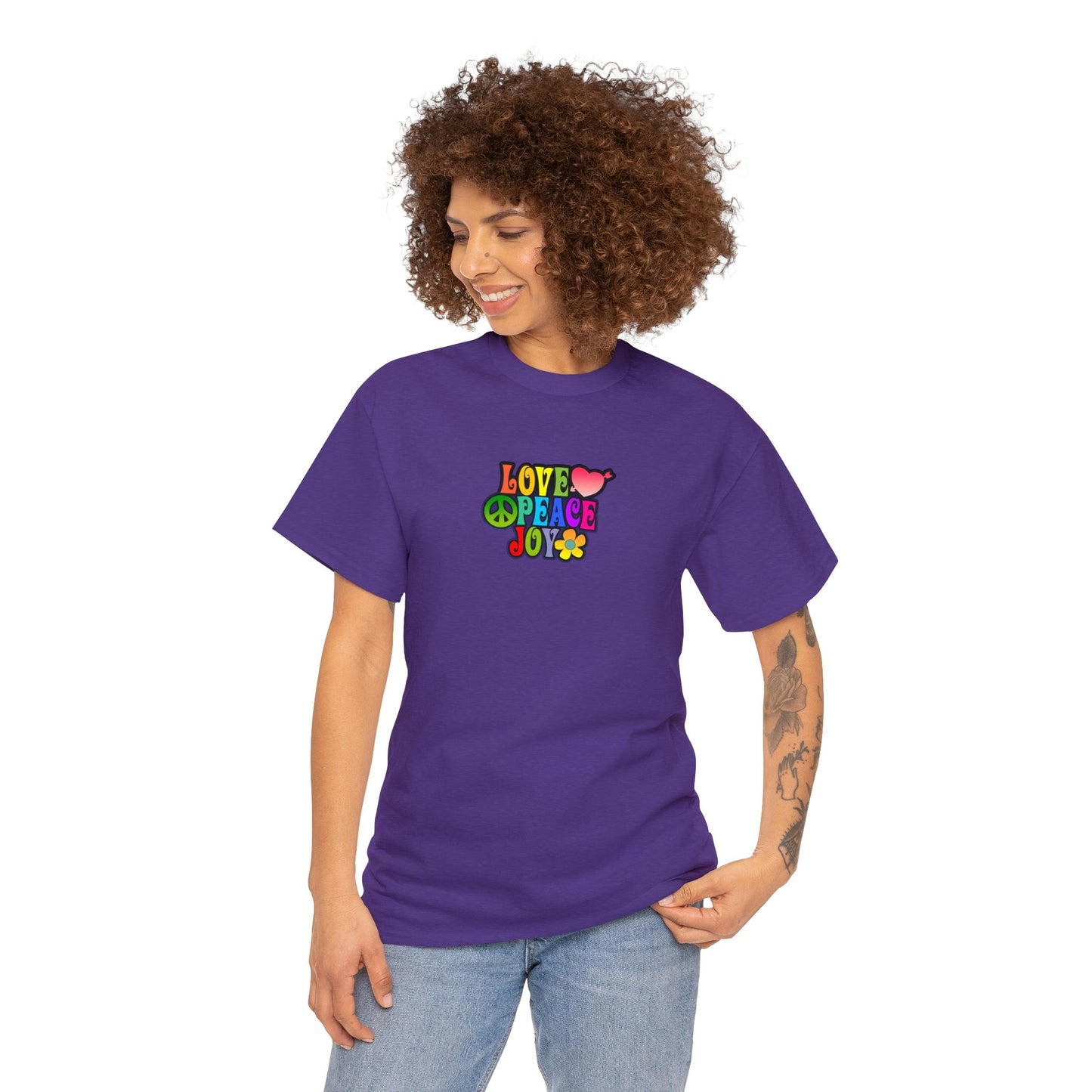 Love and Peace and Joy Psychedelic T-Shirt