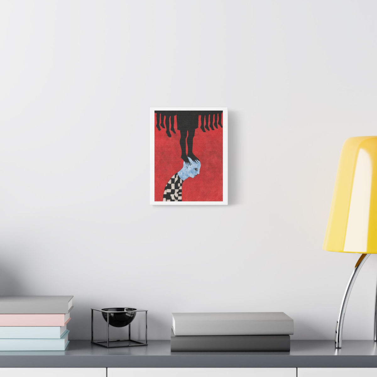 Feet, Neo-Surrealism, Art Print on Satin Canvas, Stretched