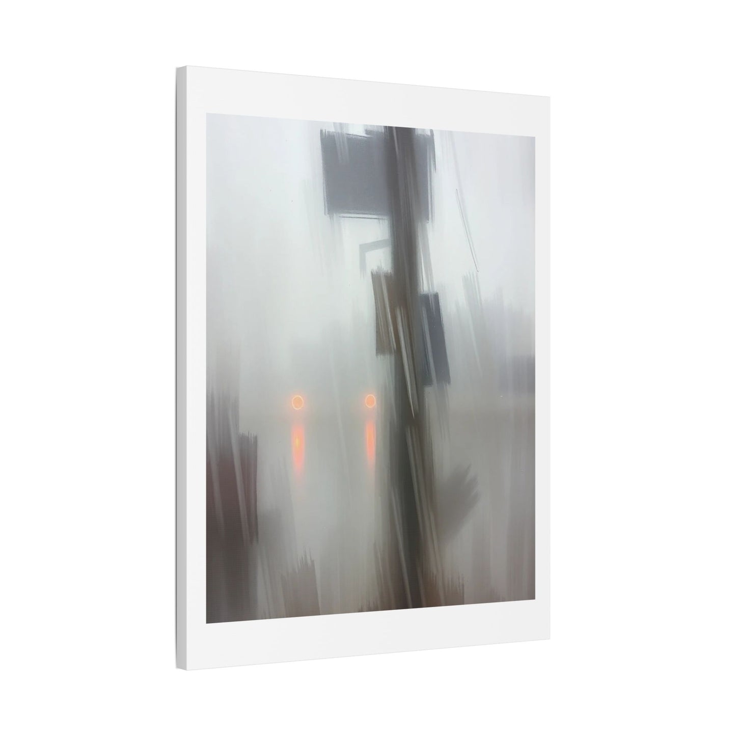 Faded Pastel Abstract Decor Art VI 'Designed by AI' Print on Canvas