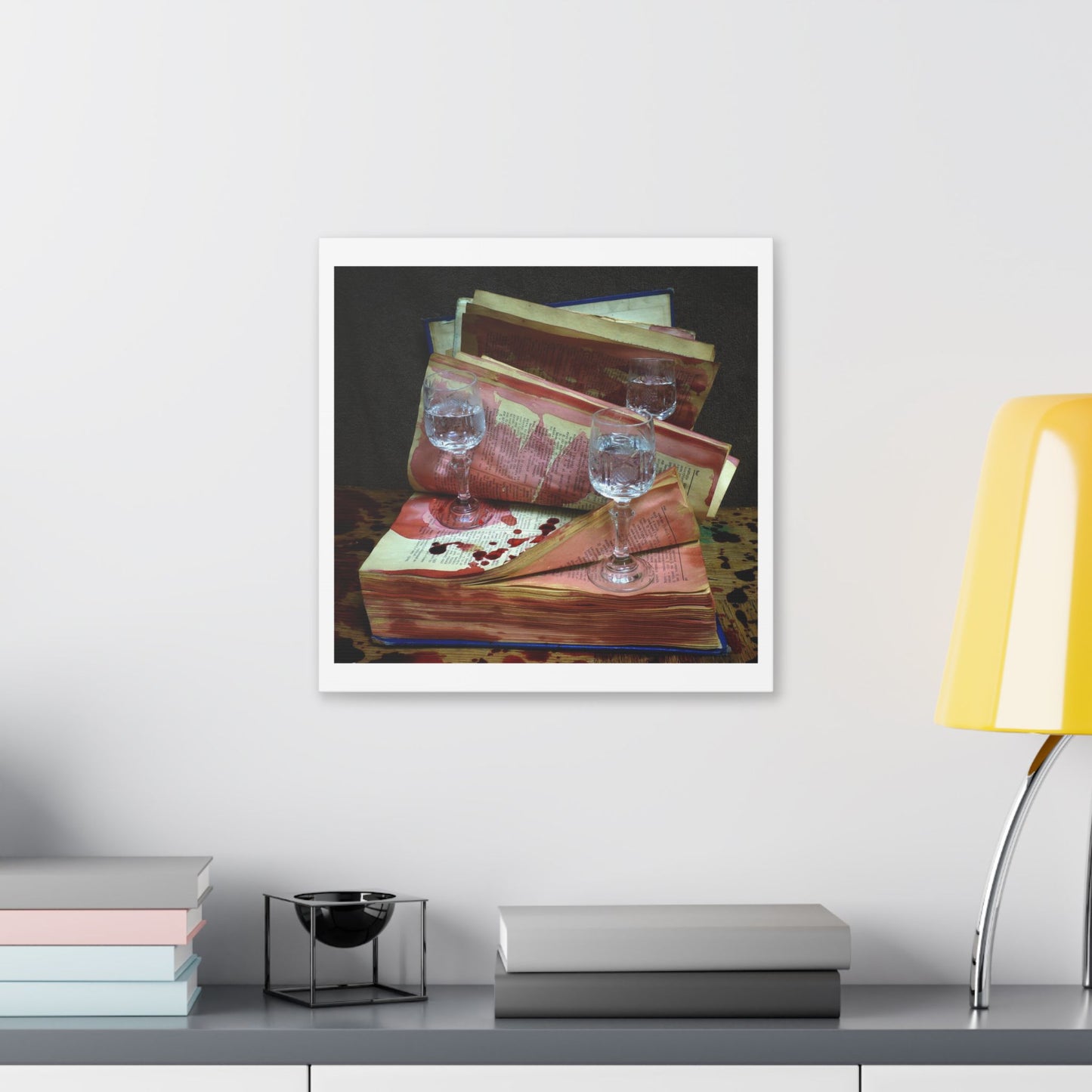 Night in the Library 'Designed by AI' Canvas Art Print