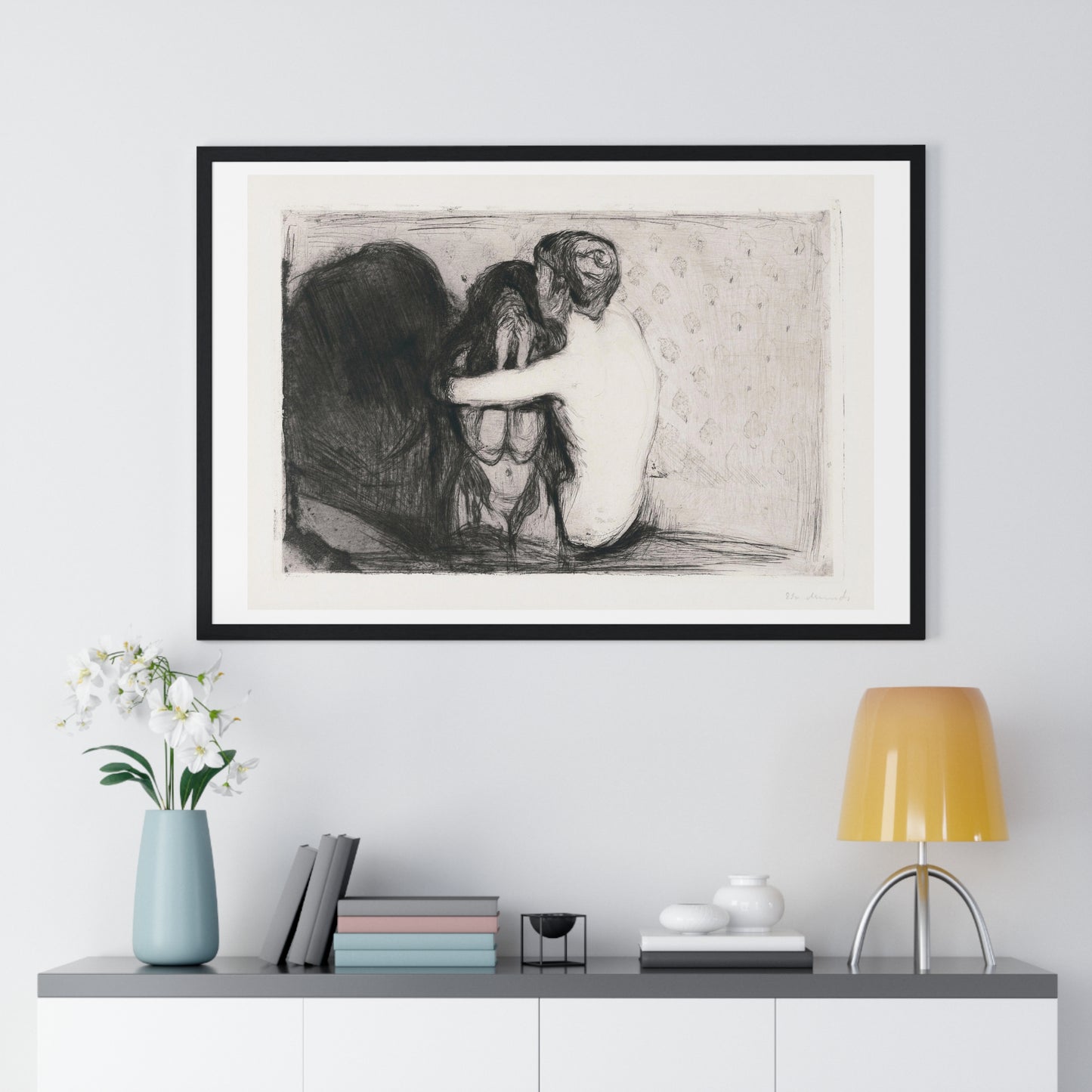 Consolation (1894) by Edvard Munch Framed Art Print