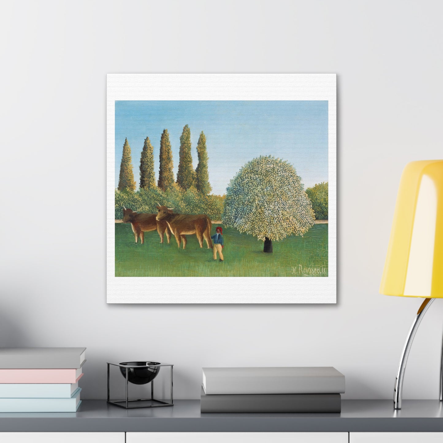 Henri Rousseau's Meadowland 'The Pasture' (1910) Canvas Art Print from the Original