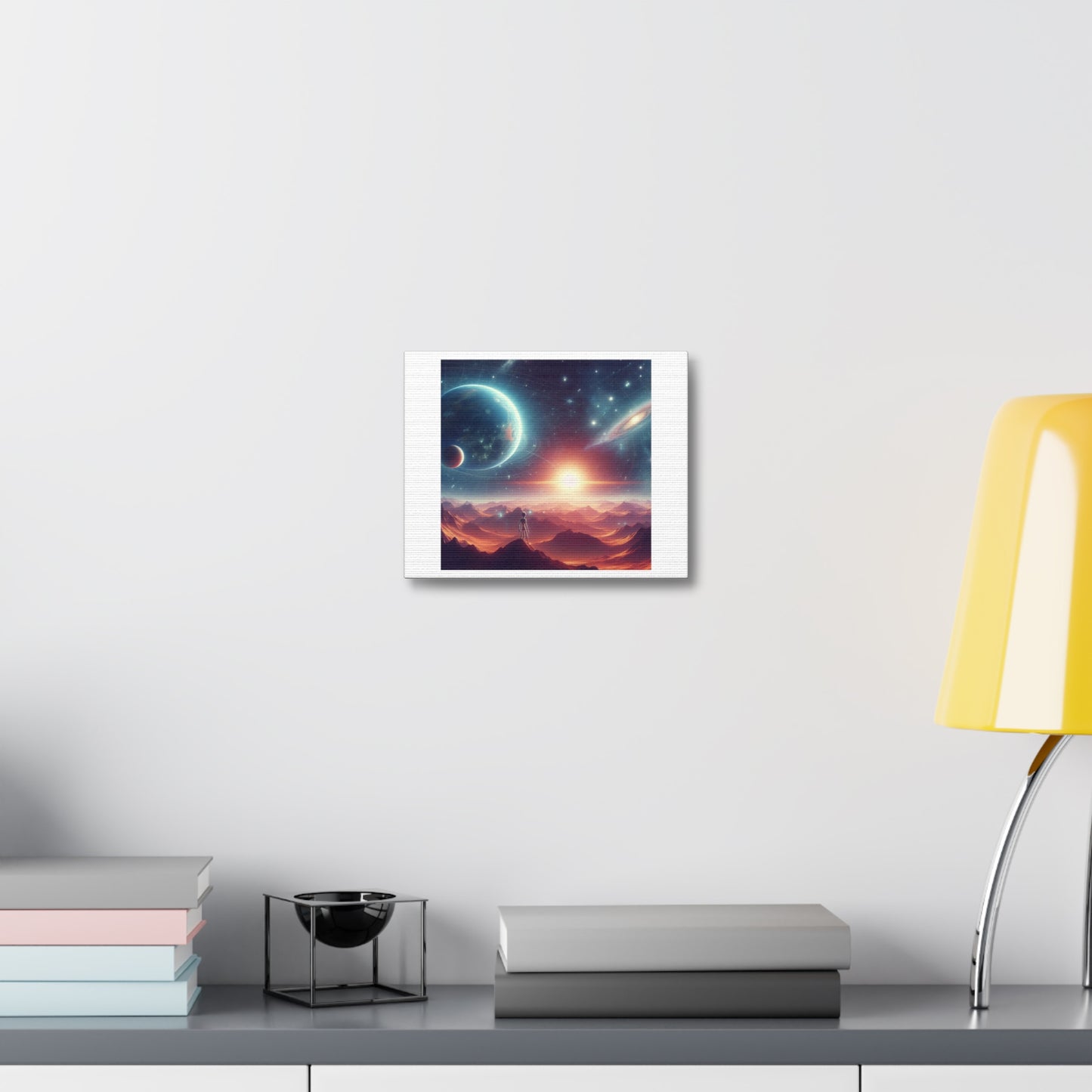 Life Exists Beyond Planet Earth, So How Do We Find It? II 'Designed by AI' Art Print on Canvas