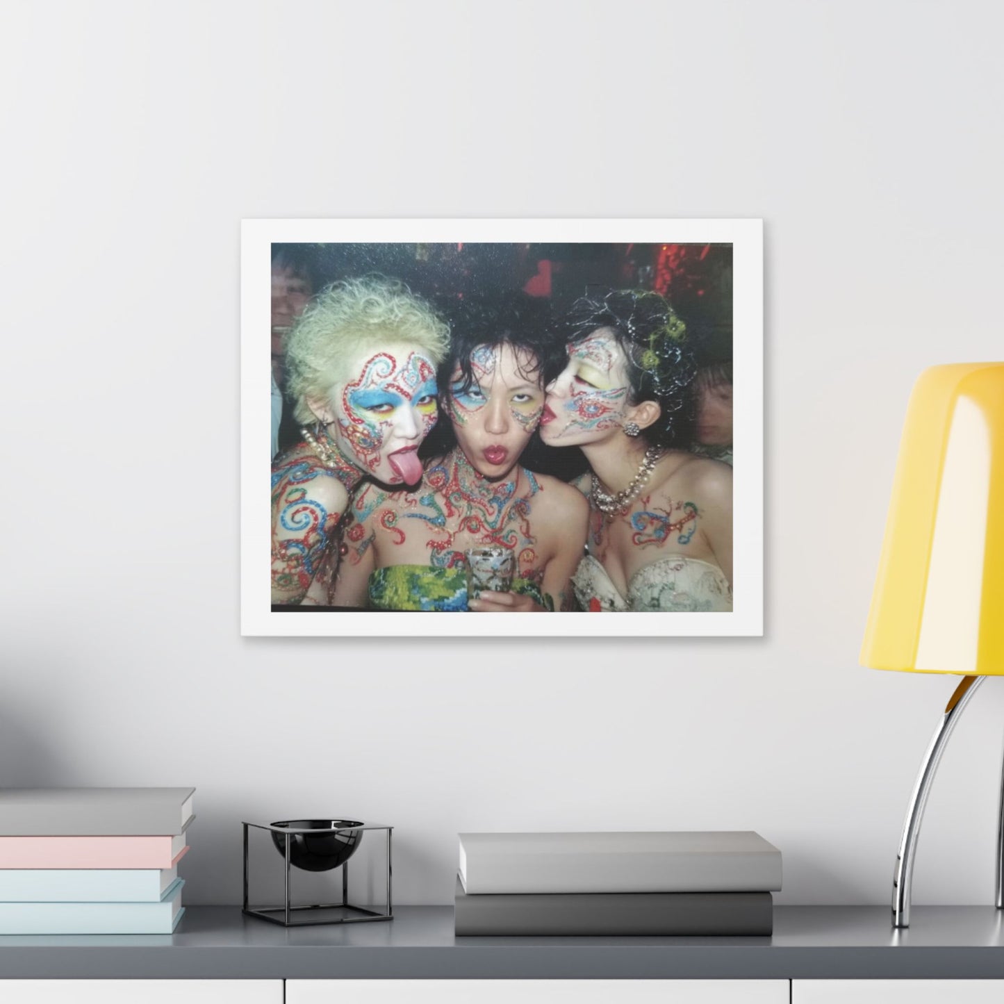 Psychedelic Japan III Abstract Art 'Designed by 'AI Canvas Art Print