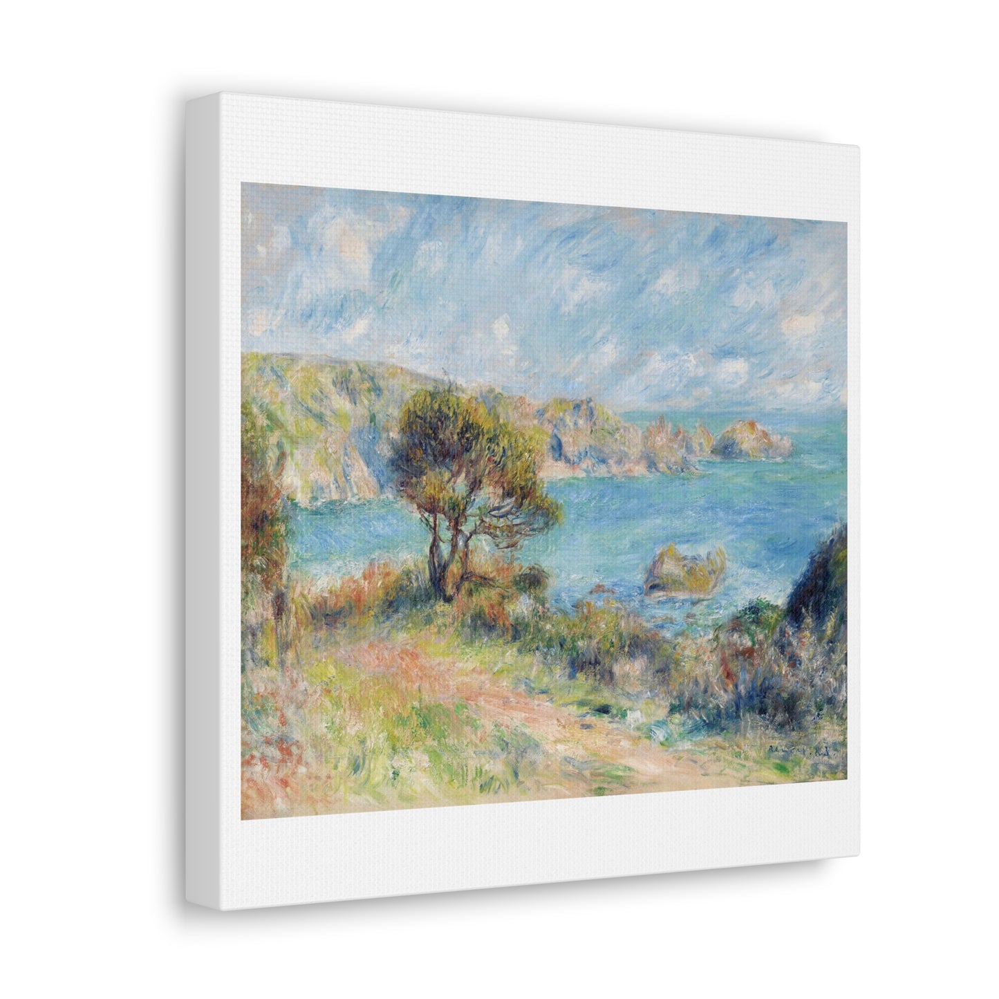 View at Guernsey (1883) Vintage Illustration by Pierre-Auguste Renoir Art Print from the Original