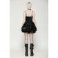 Dark in Love Harriet Punk Shiny Faux Leather Layered Dress