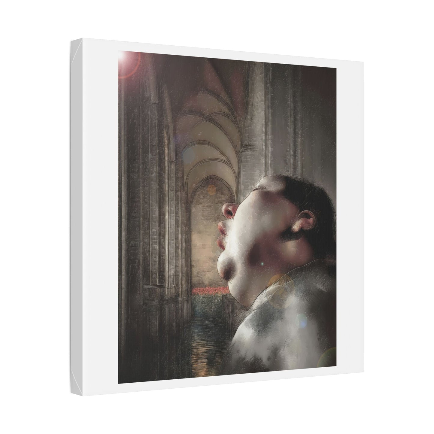 Dead to the World, Surrealist Art 'Designed by AI' Canvas Art Print