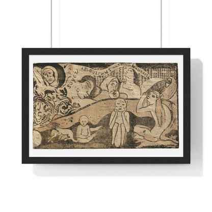 Soyez Amoureuses, Vous Serez Heureuses (Be Loving, and You Will be Happy), from the Suite of Late Wood-Block Prints by Paul Gauguin