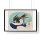 Ukiyo-e Illustration 'Hawk' (1849) by Katsushika Hokusai, from the Original, Framed Art Print