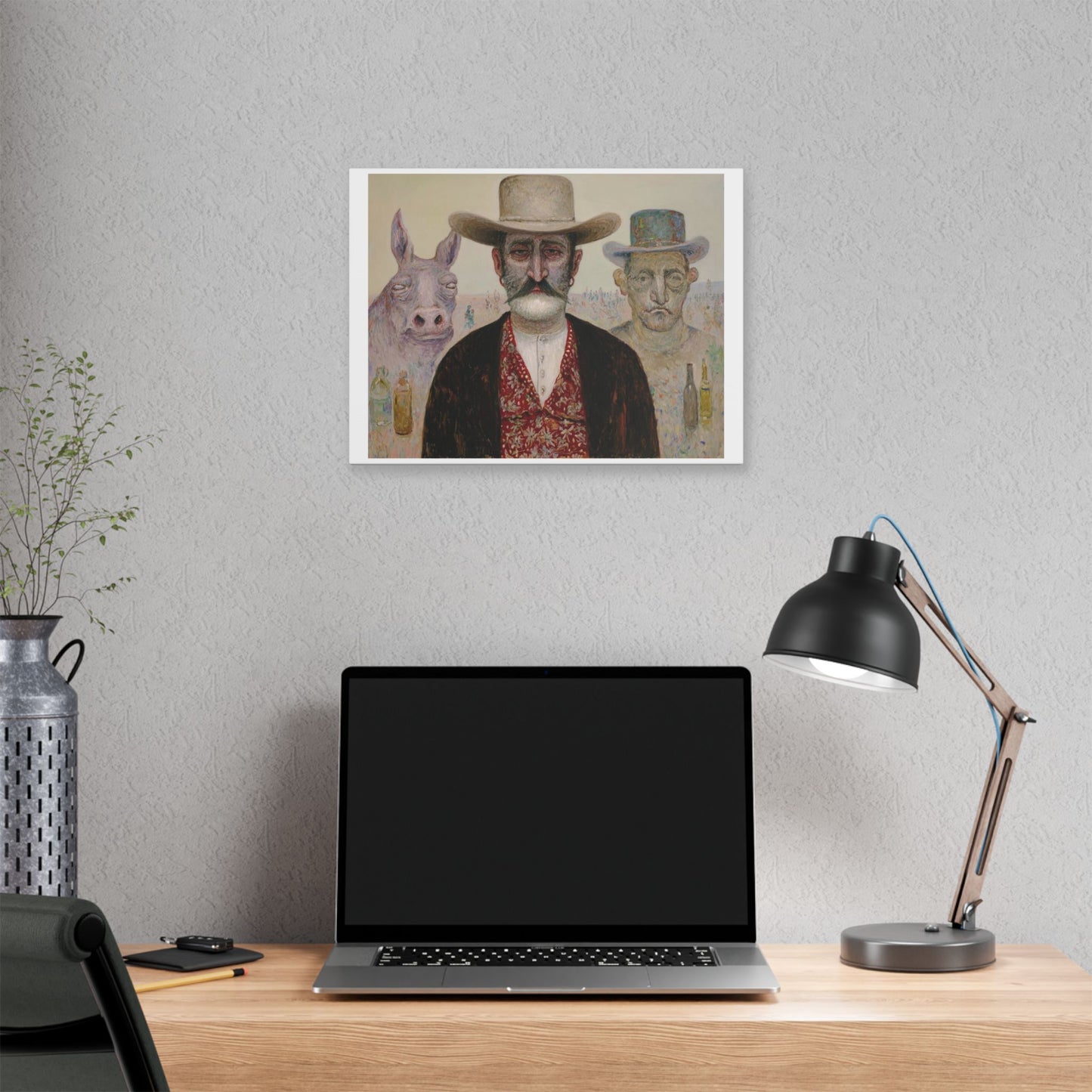 How the West Was Won IV 'Designed by AI' Canvas Art Print