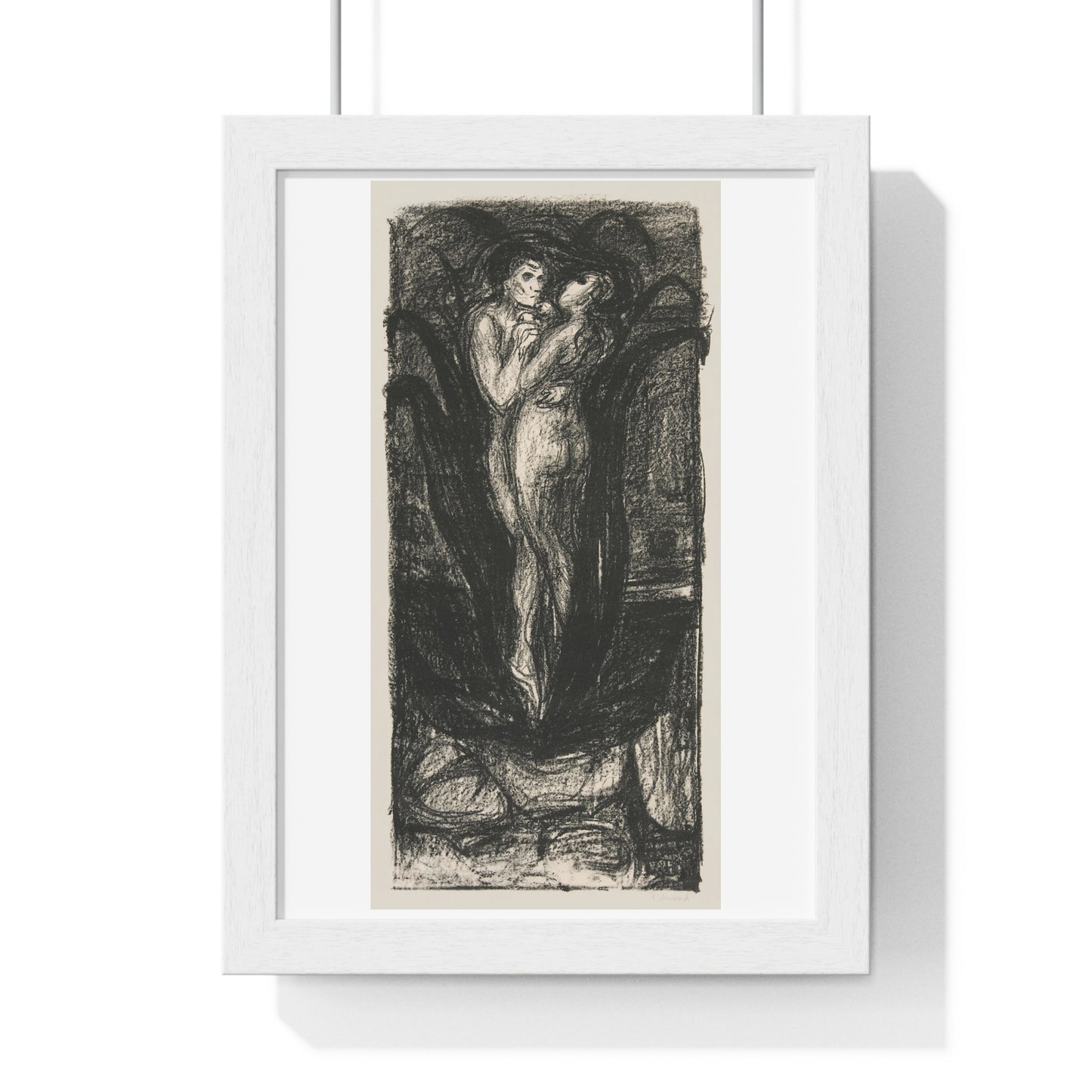 The Flower of Love 'Die Blume der Liebe' (1896) by Edvard Munch, from the Original, Framed Art Print