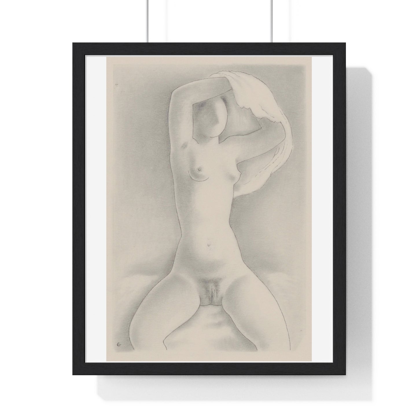 Woman With Shirt VIII by Mikuláš Galanda from the Original, Framed Art Print