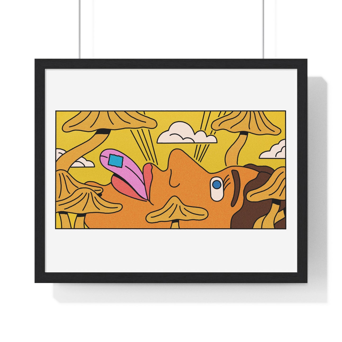 Psychedelic Cartoon Art, Framed Print