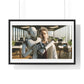 Having a Heart to Heart with your AI Creation, Office Art 'Designed by AI' Framed Print