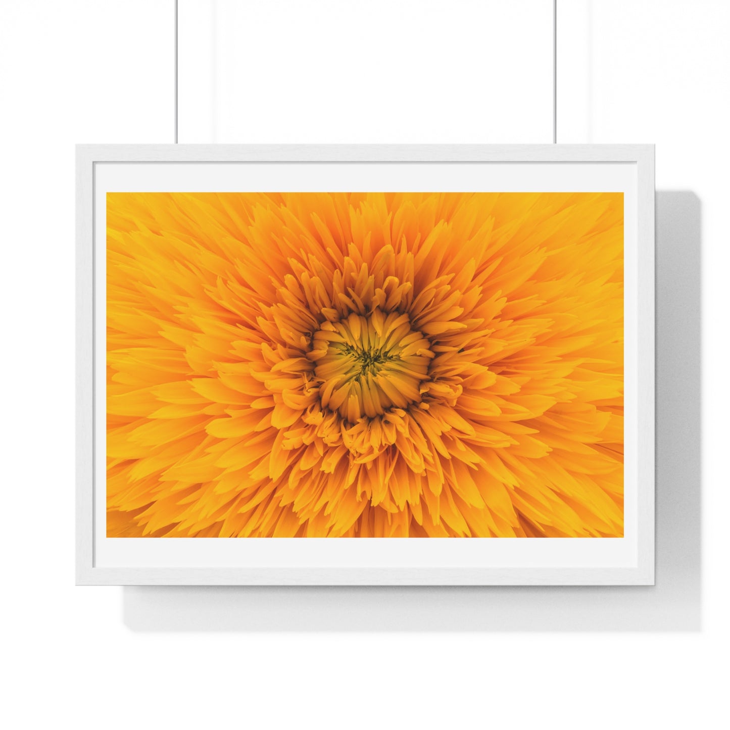 Vibrant Yellow Flower Relaxing Large Wall Art, Framed Print
