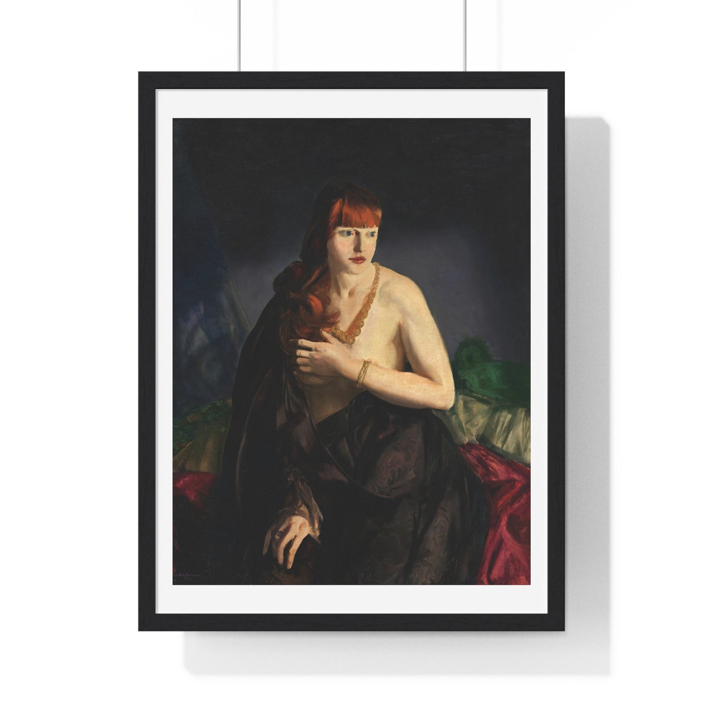 Nude with Red Hair (1920) by George Wesley Bellows, from the Original, Framed Art Print