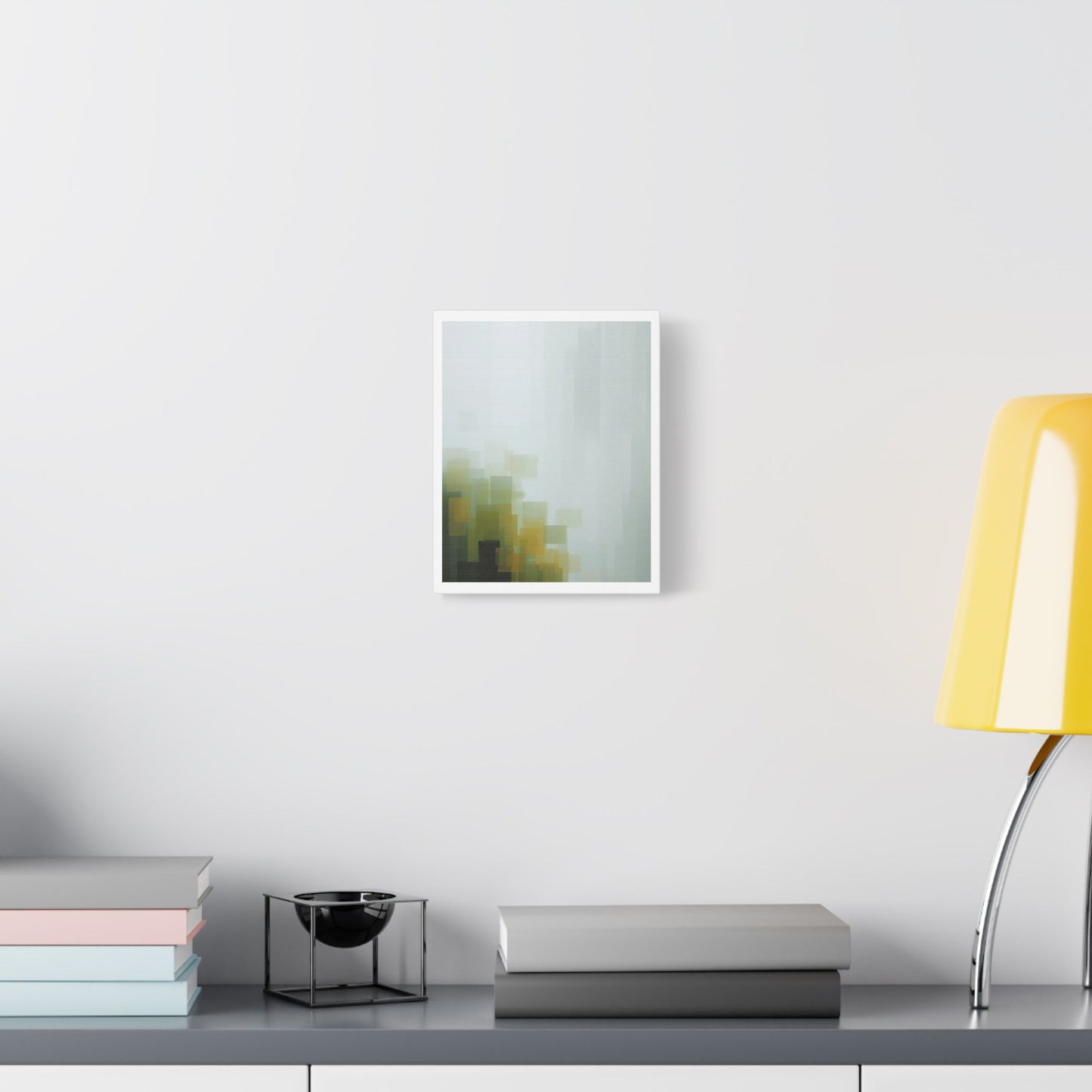 Faded Pastel Abstract Decor Art III 'Designed by AI' Print on Canvas