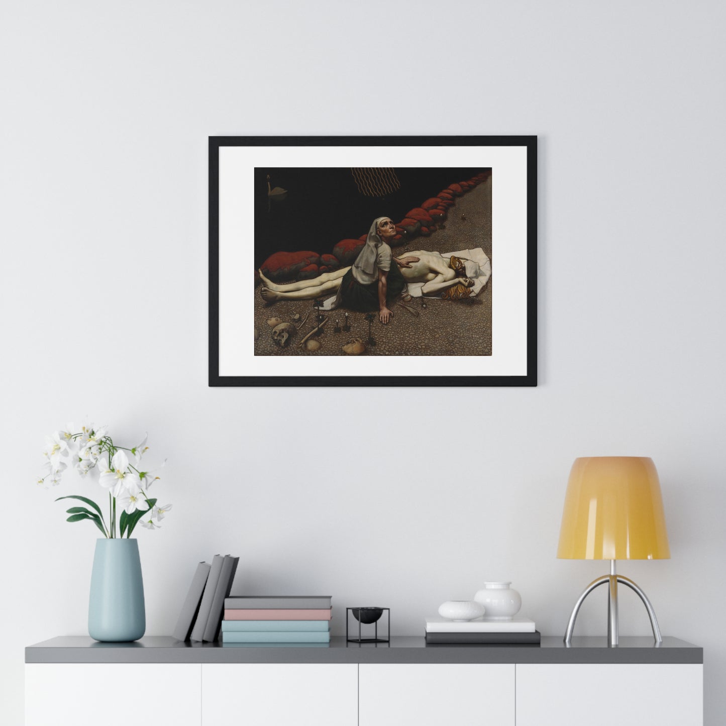 Lemminkäinen's Mother (189)  by Akseli Gallen-Kallela, from the Original, Framed Art Print