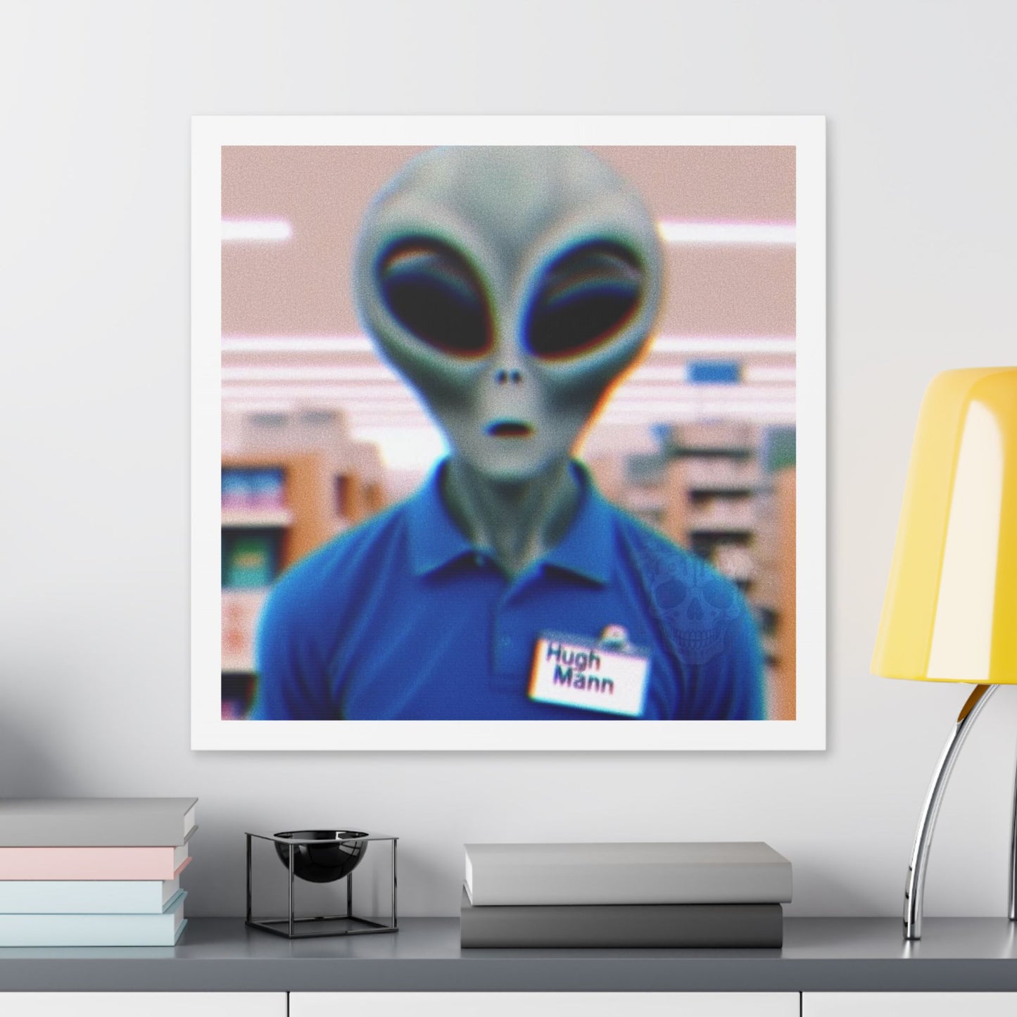 Hugh Mann, Photorealism 'Designed by AI' Canvas Art Print