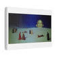 What's That Coming Over the Hill? 19th Century Pastel Art 'Designed by AI' Print on Canvas