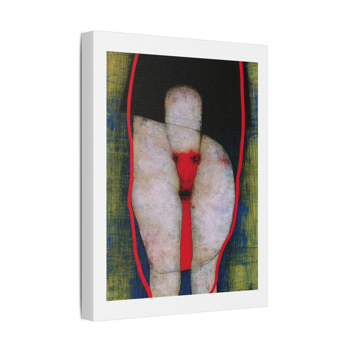 Thighs, Neo-Surrealism, Art Print on Satin Canvas, Stretched