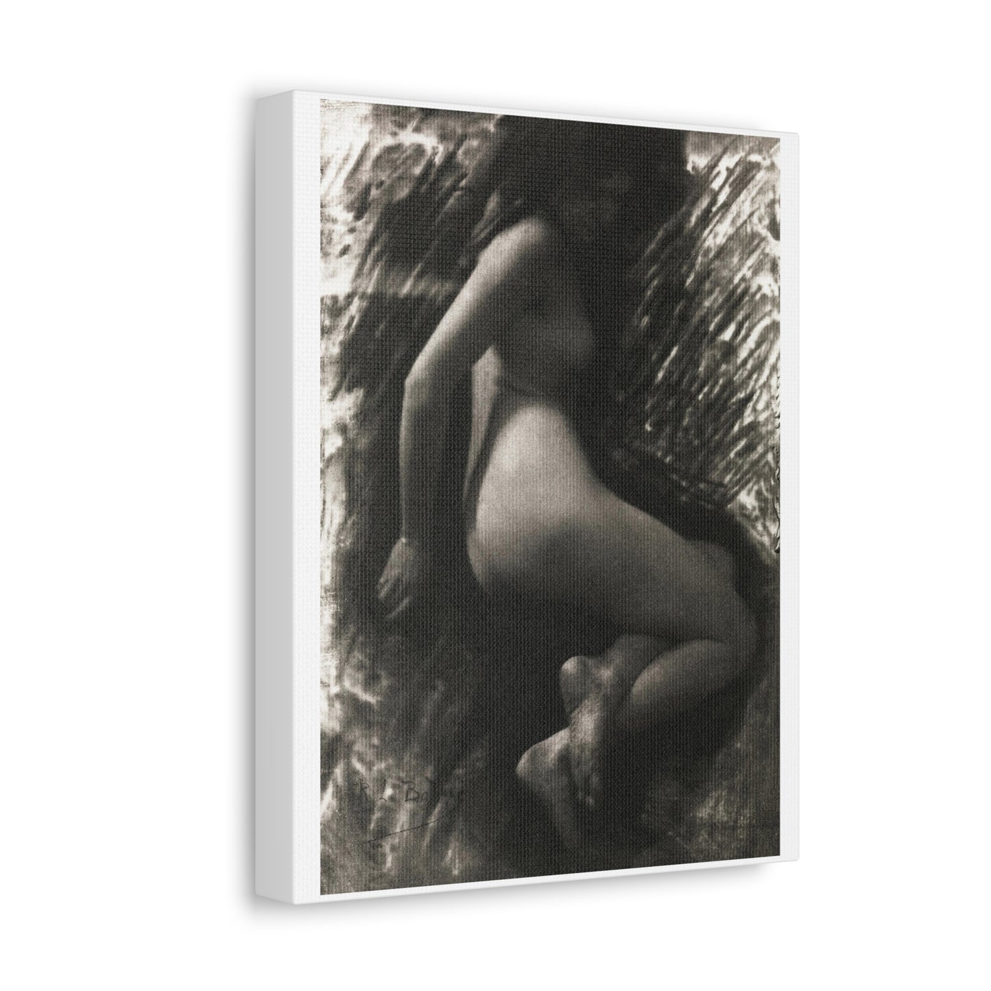 Nude Photography 'Académie' (1902) by René Le Bègue, from the Original, Art Print on Canvas