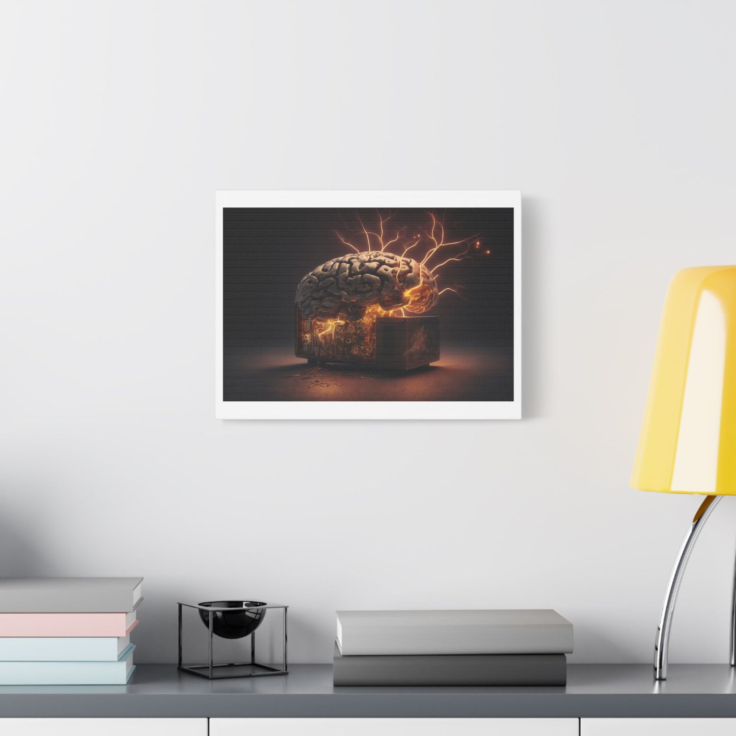 Advanced AI 'Designed by AI' Art Print on Canvas