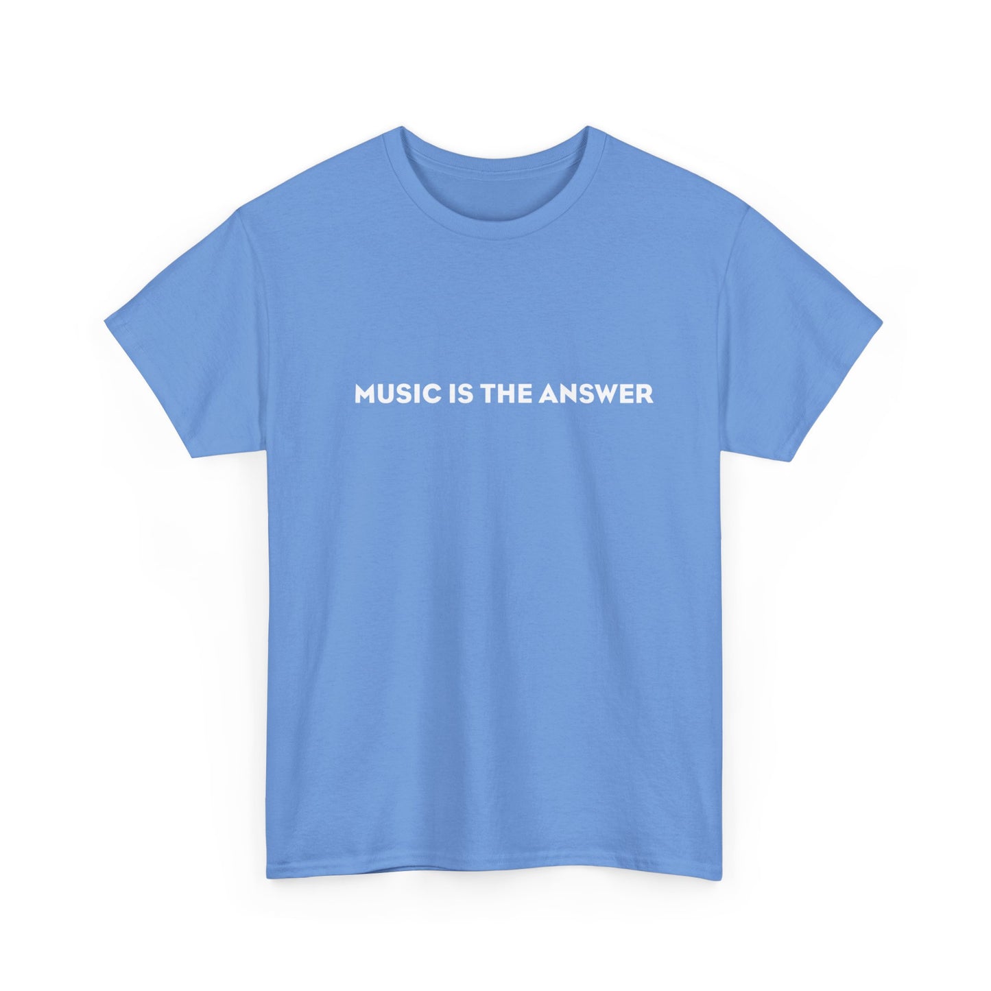 'Music Is The Answer' Heavy Cotton T-Shirt