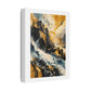 Storm Over Golden Mountains, Large Decor Art Print on Satin Canvas