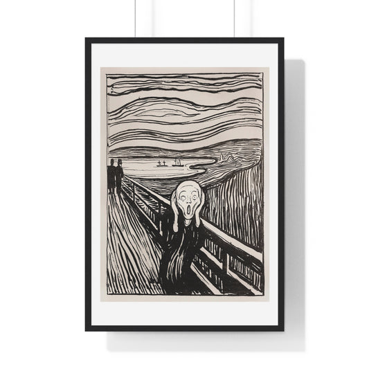 The Scream (1895) by Edvard Munch, from the Original, Framed Art Print