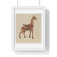 Carousel Giraffe (circa 1939) Illustration by Henry Tomaszewski, from the Original, Framed Print