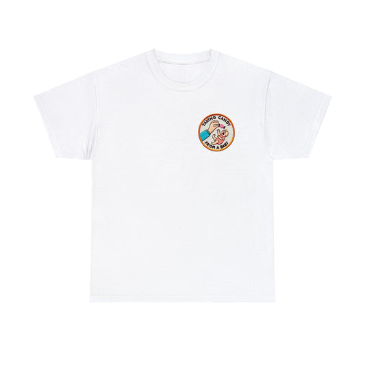 Boy Scout Badge, Funny T-Shirt 'Taking Candy from a Baby'