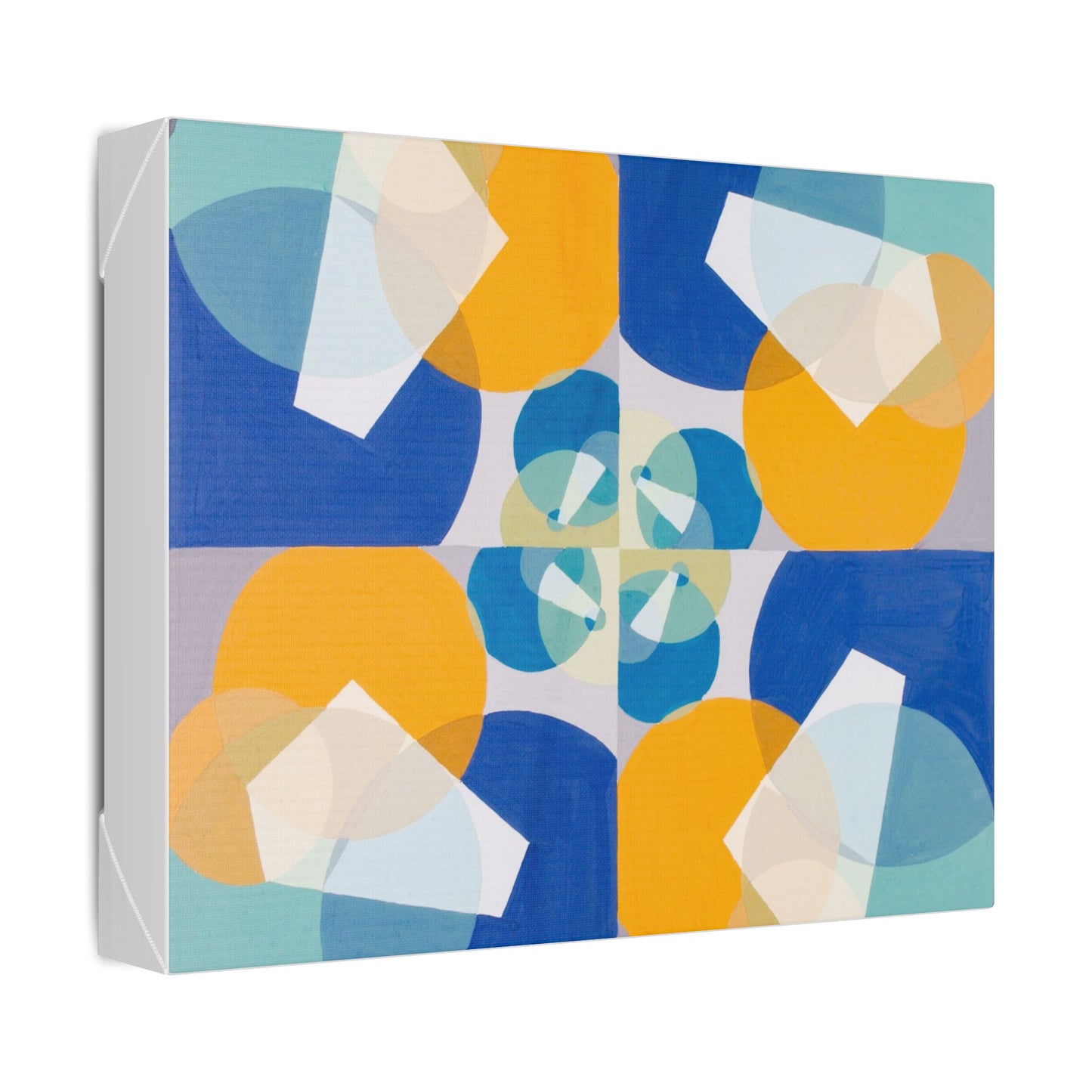 Green Squares, from the Mathematical Basis of the Arts (circa 1934) by Joseph Schillinger, Canvas Art Print